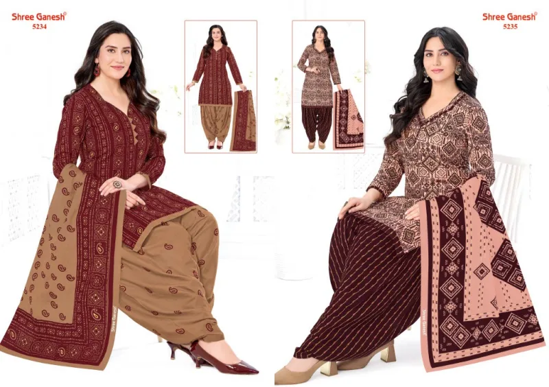 Hansika Vol 32 By Shree Ganesh Cotton Printed Dress Material 